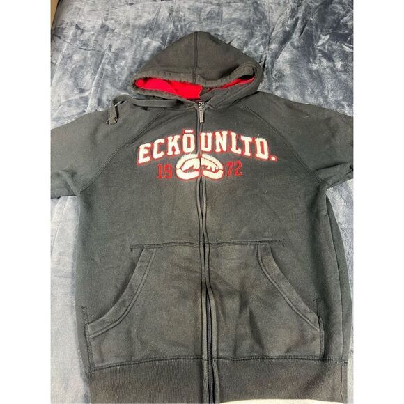 Vintage Y2K ecko unlimited full zip hooded sweater size‎ XS - Picture 1 of 9
